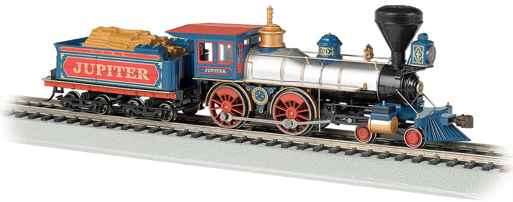 Bachmann Steam Loco - 4-4-0 Bachmann 52702 HO Scale 4-4-0 Steam Locomotive Central Pacific "Jupiter" 60 DCC & Sound