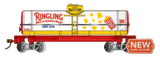 Bachmann Tank Car Bachmann 16618 HO Scale Single Dome Tank Car Ringling Bros - Popcorn Butter