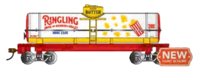 Bachmann Tank Car Bachmann 16618 HO Scale Single Dome Tank Car Ringling Bros - Popcorn Butter