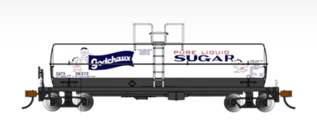Bachmann Tank Car Bachmann 75802 HO Scale Chemical Tank Car Godchaux Sugar GATX 36372