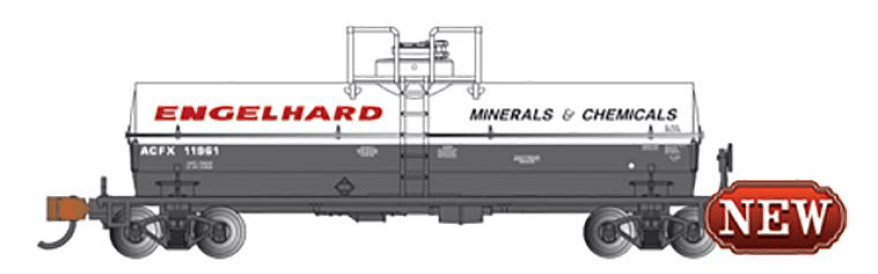 Bachmann Tank Car Bachmann 75854 N Scale Large Dome Chemical Tank Car Engelhard ACFX 11961