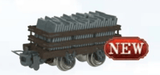 Bachmann Wagon Bachmann 77316 HO Scale Thomas & Friends Narrow Gauge Slate Wagon with Load - Brown (Runs on N Scale Track)