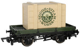 Bachmann Wagon Bachmann 77404 HO Scale Thomas & Friends 1 Plank Wagon with Sodor Steam Works Crate
