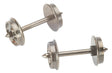 Bachmann Wheel Sets - 36" Bachmann 42903 HO Scale 36" Metal Wheelsets (12 Pack)