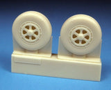 Barracudda Studios DETAIL PARTS Barracuda Studios Grumman Guardian AF2S/W Main Wheels (Resin) 1/48
