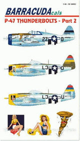Barracudda Studios DETAIL PARTS Barracuda Studios  P47 Pt.2 for TAM/HSG (Decal) 1/48