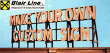Blair Line MODEL TRAINS Blair Line All Scale Laser-Cut Wood Billboard - Small for Z, N & HO - Do-It-Yourself Custom