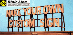 Blair Line MODEL TRAINS Blair Line All Scale Laser-Cut Wood Billboard - Small for Z, N & HO - Do-It-Yourself Custom