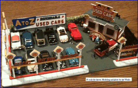 Blair Line MODEL TRAINS Blair Line HO A-to-Z Used Car Lot Kit