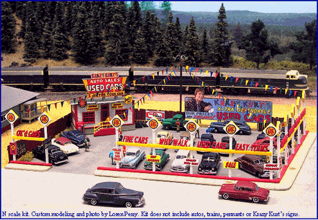 Blair Line MODEL TRAINS Blair Line HO A-to-Z Used Car Lot Kit