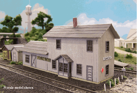 Blair Line MODEL TRAINS Blair Line HO Blairstown 2-Story Depot Kit