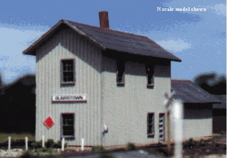 Blair Line MODEL TRAINS Blair Line HO Blairstown 2-Story Depot Kit