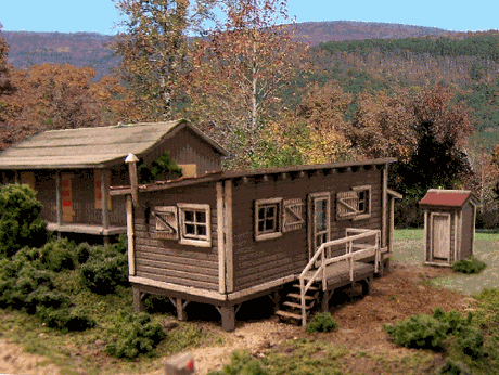 Blair Line MODEL TRAINS Blair Line HO Joe's Cabin w/Outhouse Kit
