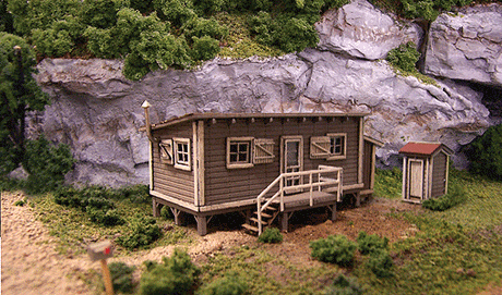 Blair Line MODEL TRAINS Blair Line HO Joe's Cabin w/Outhouse Kit