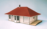 Blair Line MODEL TRAINS Blair Line HO Leeton Depot Laser-Cut Wood Kit