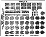 Blair Line MODEL TRAINS Blair Line HO Manhole Covers & Storm Drains - Printed on Adhesive Backed Paper