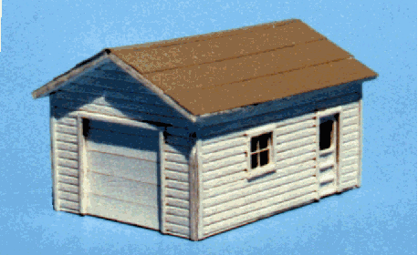 Blair Line MODEL TRAINS Blair Line HO One-Car Garage Laser-Cut Wood Kit