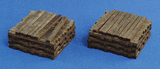 Blair Line MODEL TRAINS Blair Line HO Pile O' Ties - Assembled - Stained Pkg. (2)