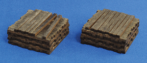 Blair Line MODEL TRAINS Blair Line HO Pile O' Ties - Assembled - Stained Pkg. (2)