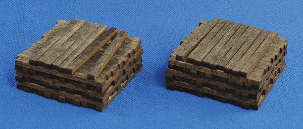 Blair Line MODEL TRAINS Blair Line HO Pile O' Ties - Assembled - Stained Pkg. (2)