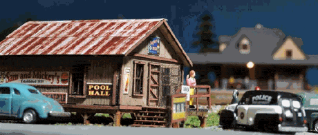 Blair Line MODEL TRAINS Blair Line HO Sam's Roadhouse w/Outhouse Kit