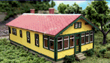 Blair Line MODEL TRAINS Blair Line HO Santa Fe 6-Room Section House Kit