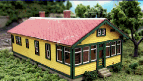 Blair Line MODEL TRAINS Blair Line HO Santa Fe 6-Room Section House Kit