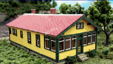 Blair Line MODEL TRAINS Blair Line HO Santa Fe 6-Room Section House Kit
