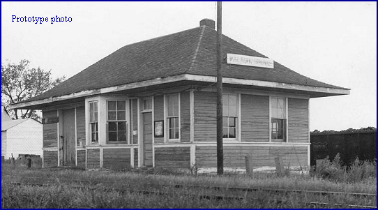 Blair Line MODEL TRAINS Blair Line HO Walnut Grove Depot Laser-Cut Wood Kit