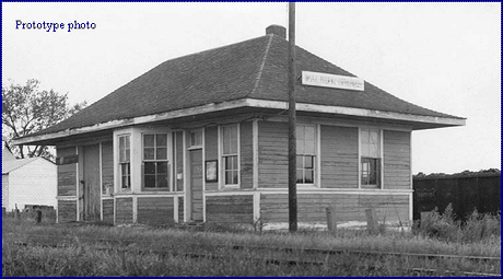 Blair Line MODEL TRAINS Blair Line HO Walnut Grove Depot Laser-Cut Wood Kit