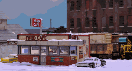 Blair Line MODEL TRAINS Blair Line HO Yard Cafe Laser-Cut Wood Kit