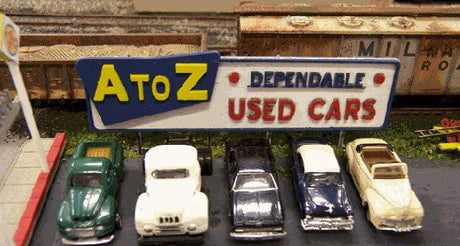 Blair Line MODEL TRAINS Blair Line N A-to-Z Used Car Lot Kit