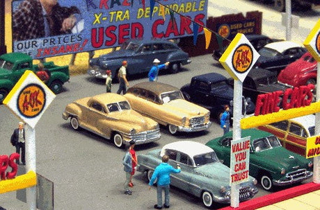 Blair Line MODEL TRAINS Blair Line N A-to-Z Used Car Lot Kit