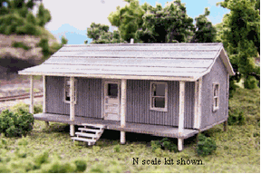 Blair Line MODEL TRAINS Blair Line N Company House Laser-Cut Wood Kit