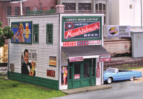 Blair Line MODEL TRAINS Blair Line N Green Door Lounge Laser-Cut Wood Kit
