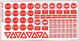 Blair Line MODEL TRAINS Blair Line N Highway Signs - Regulatory Signs #2 1930-Present (Red, White)