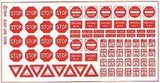 Blair Line MODEL TRAINS Blair Line N Highway Signs - Vintage Caution 1930s-1950s (Black, Yellow)