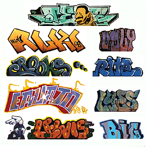 Blair Line MODEL TRAINS Blair Line N Mega Set Modern "Tagger" Graffiti Decals - #2 Pkg. (9)