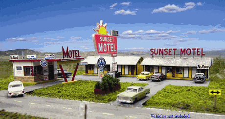 Blair Line MODEL TRAINS Blair Line N Sunset Motel Kit