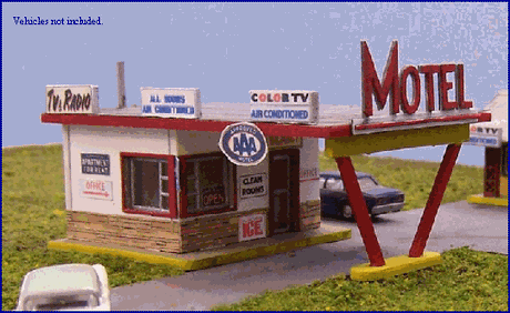 Blair Line MODEL TRAINS Blair Line N Sunset Motel Kit