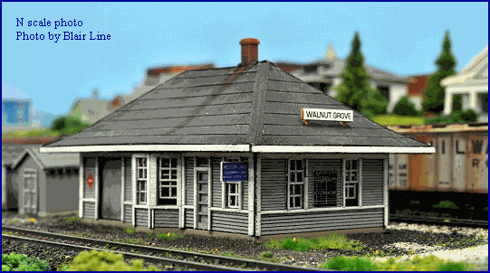 Blair Line MODEL TRAINS Blair Line N Walnut Grove Depot Kit