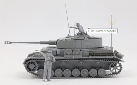 Border Models MILITARY MODEL Border  PzBeobWg IV Ausf J Tank w/Commander & Infantry 1/35