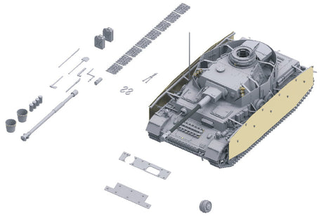 Border Models MILITARY MODEL Border PzKpfw IV Ausf H Early/Mid Tank (2 in 1) w/4 Crew Kit 1/35