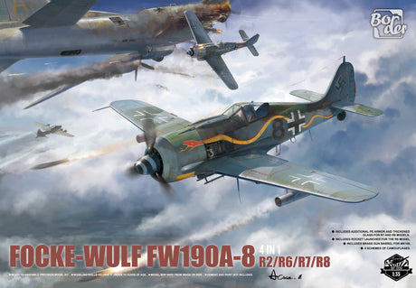 Border Models MODEL AIRCRAFT Border Focke-Wulf FW190A-8 4 in 1 (R2/R6/R7/R8) 1/35