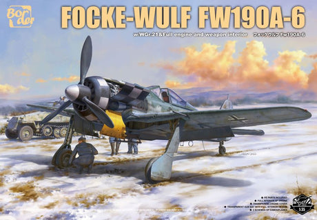 Border Models MODEL AIRCRAFT Border Focke Wulf FW190A6 Fighter /WGr21, Full Engine & Weapon Interior Kit 1/35