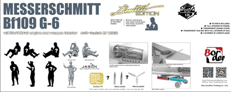 Border Models MODEL AIRCRAFT Border Messerschmitt Bf109G6 Fighter w/Weapon Interior, WGr21 Missile Launcher & Full Engine (Ltd Edition)  1/35