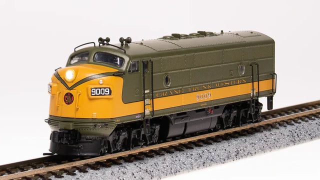 Broadway Limited Imports Diesel - 4 Axle BLI 6844 N Scale EMD F3A Diesel Grand Trunk Western GTW 9009 Paragon4 DCC