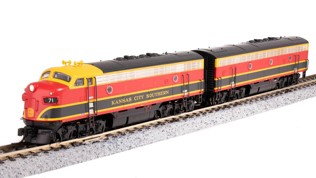 Broadway Limited Imports Diesel - 4 Axle BLI 6864 N Scale EMD F7A-B Diesel Set Kansas City Southern KCS 71A/B Paragon4 DCC
