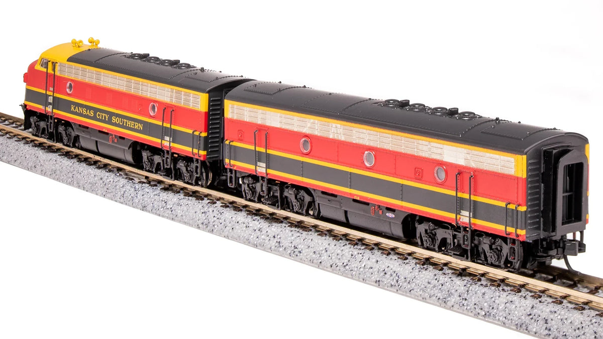 Broadway Limited Imports Diesel - 4 Axle BLI 6864 N Scale EMD F7A-B Diesel Set Kansas City Southern KCS 71A/B Paragon4 DCC