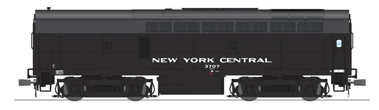 Broadway Limited Imports Diesel - Four Axle BLI 7696 HO Scale Baldwin RF-16 A/B Set Sharknose Diesel New York Central NYC 3805/3707 - Paragon4